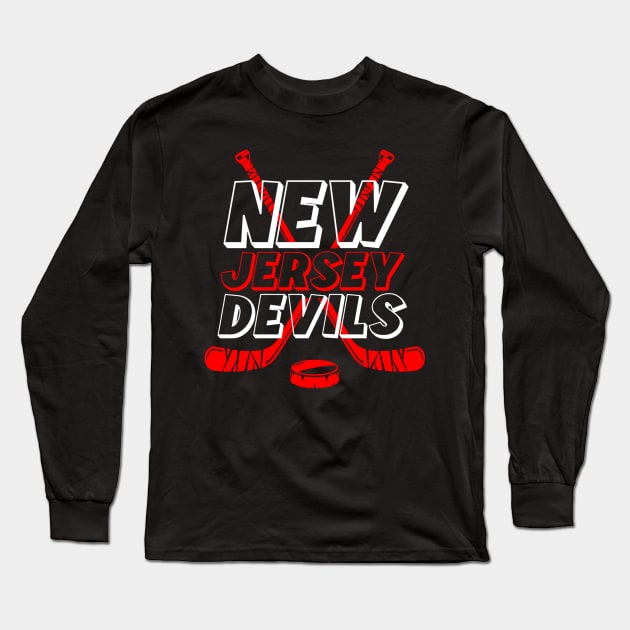 New jersey devils Long Sleeve T-Shirt by Cahya. Id